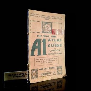 Vintage Atlas War time guide to london and outer suburbs Book Pamphlet Book VTG
